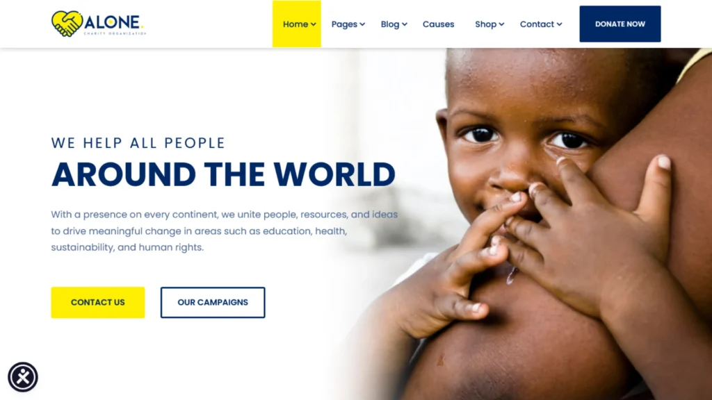 Alone – Charity Multipurpose Theme