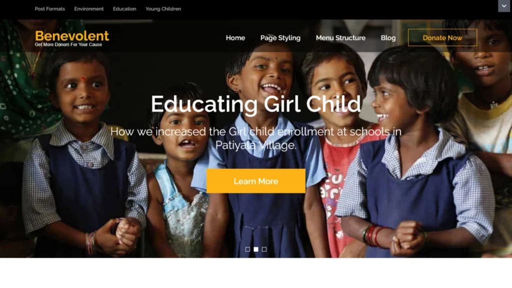 Benevolent – Free NGO WordPress Theme
