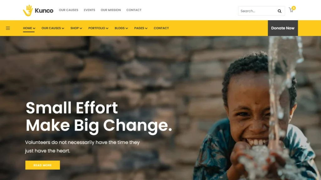 Kunco – Fundraising WordPress Theme
