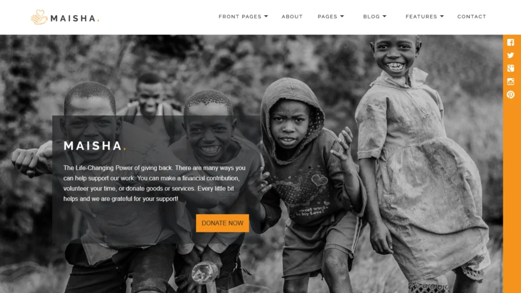 Maisha – Charity WordPress Theme