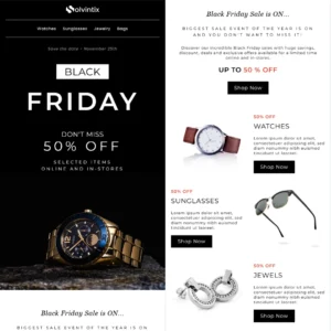 Ecommerce Black Friday Sale Email Template